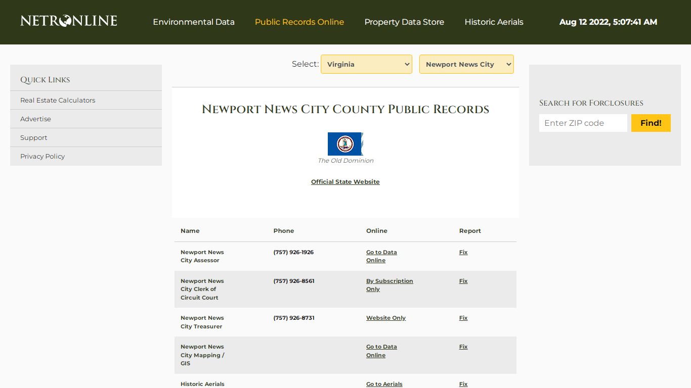Newport News City - Public Records, Search Records ...